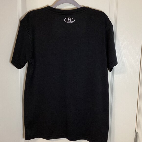 Under Armour Heat Gear Men's Black V -Neck T-Shirt Top Size M - Picture 4 of 7